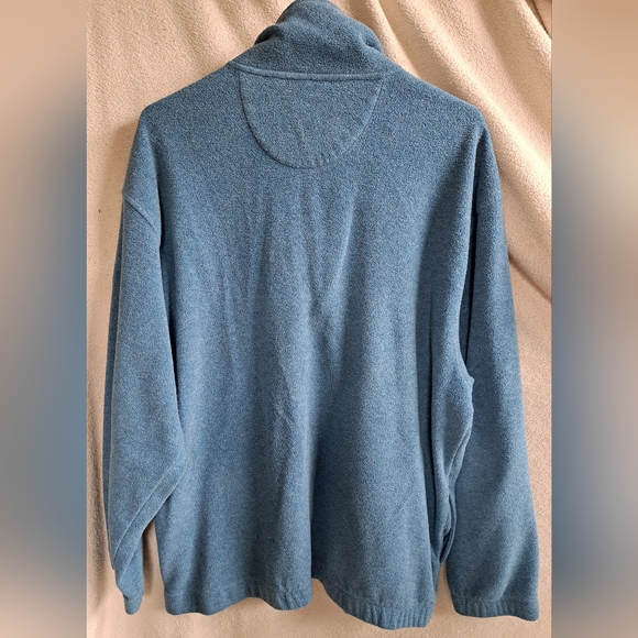 Ocean Pacific Menswear Blue Half Zip Pullover Sweater - Picture 7 of 9